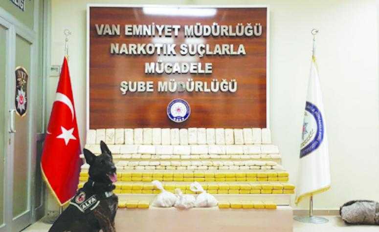 Van'da 105 kilo eroin ele geçirildi