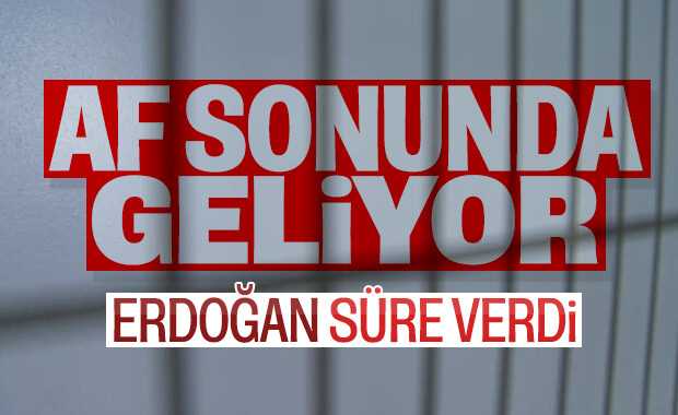 Cumhurbaşkanı açıkladı: Af yasası için geri sayım başladı