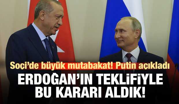 Putin: Erdoğan'ın teklifiyle bu kararı aldık TIKLA CANLI İZLE