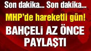 Devlet Bahçeli'den sert açıklamalar!