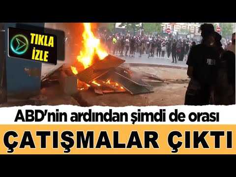 ABD'den sonra kaos Paris'te! Çatışmalar çıktı