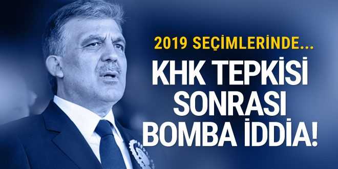 “Erdoğan ve Bahçeli, Gül’ün adaylığını engellemeye çalışıyor”
