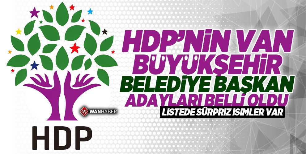 HDP Van Büyükşehir ve 6 İlçede Eş Başkan adaylarını açıkladı