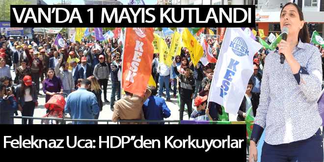 Van'da 1 Mayıs Kutlandı