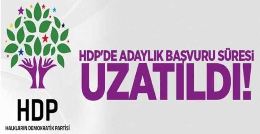 HDP'den aday adaylığı başvurusu süresine ilişkin açıklama