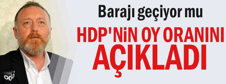 Bakın HDP'nin oy oranına...