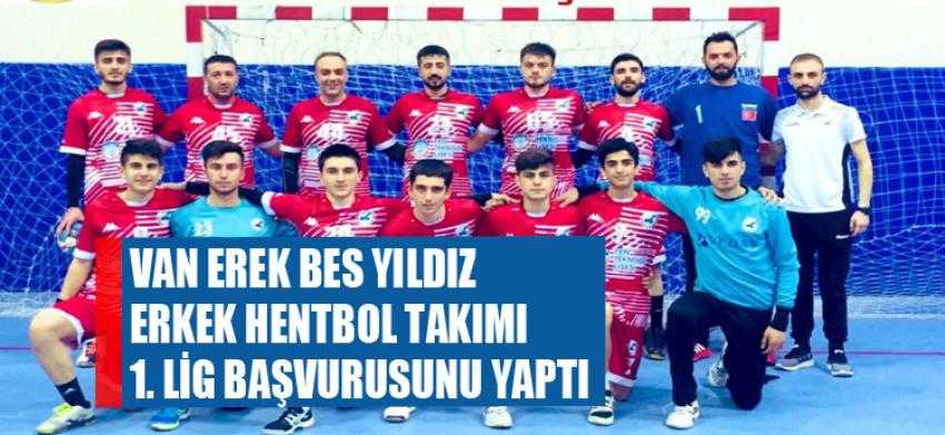 Van Erek Beş Yıldız Erkek Hentbol takımı 1. lig başvurusunu yaptı