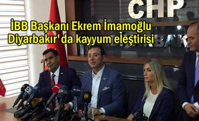 Ekrem İmamoğlu'ndan Diyarbakır'da kayyum eleştirisi