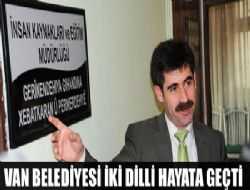 Van Belediyesi'de İki Dilli Yaşam Kapsamında...