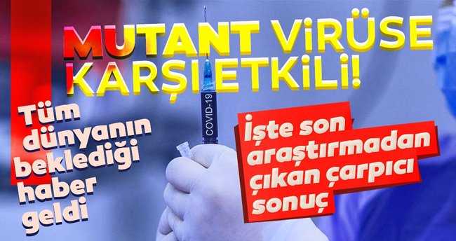 İşte Mutant virüse karşı etkili olan aşı!