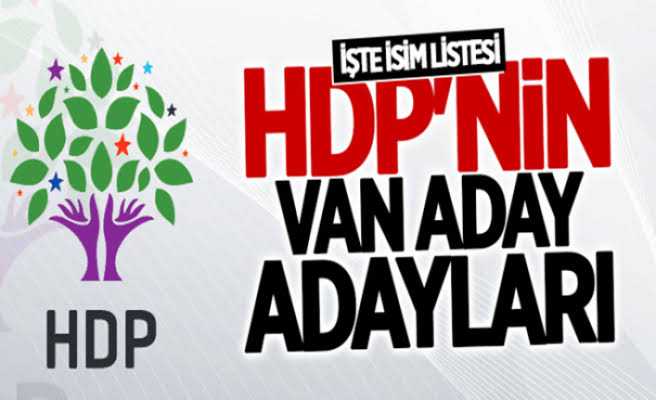 Hdp’nin Van Büyükşehir ve İlçe Aday adayları şöyle...