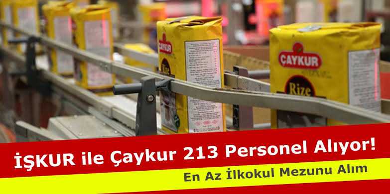 ÇAYKUR En Az İlkokul Mezunu Personel Alım İlanı Yayımlandı