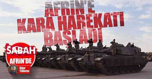 Afrin'e Kara harekatı başladı