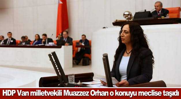 HDP'li Orhan; O konuyu TBMM'ye taşıdı.