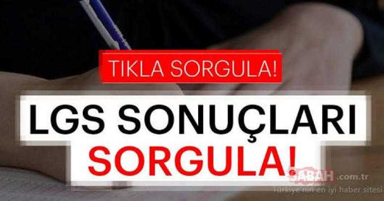 LGS sonuçları açıklandı