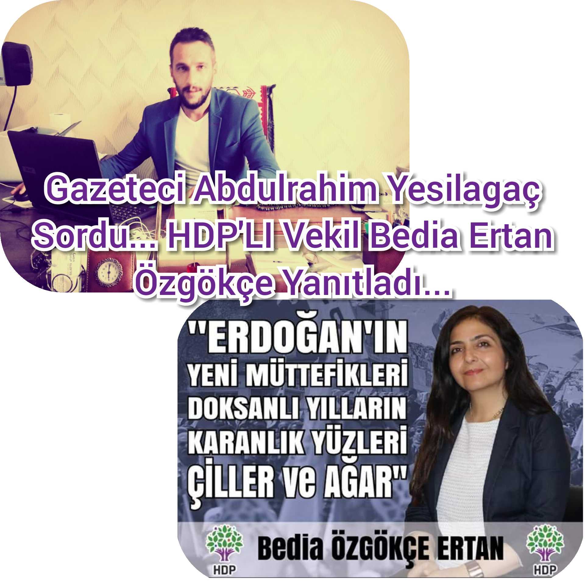 Gazeteci Yesilagaç Sordu; Özgökçe cevapladı