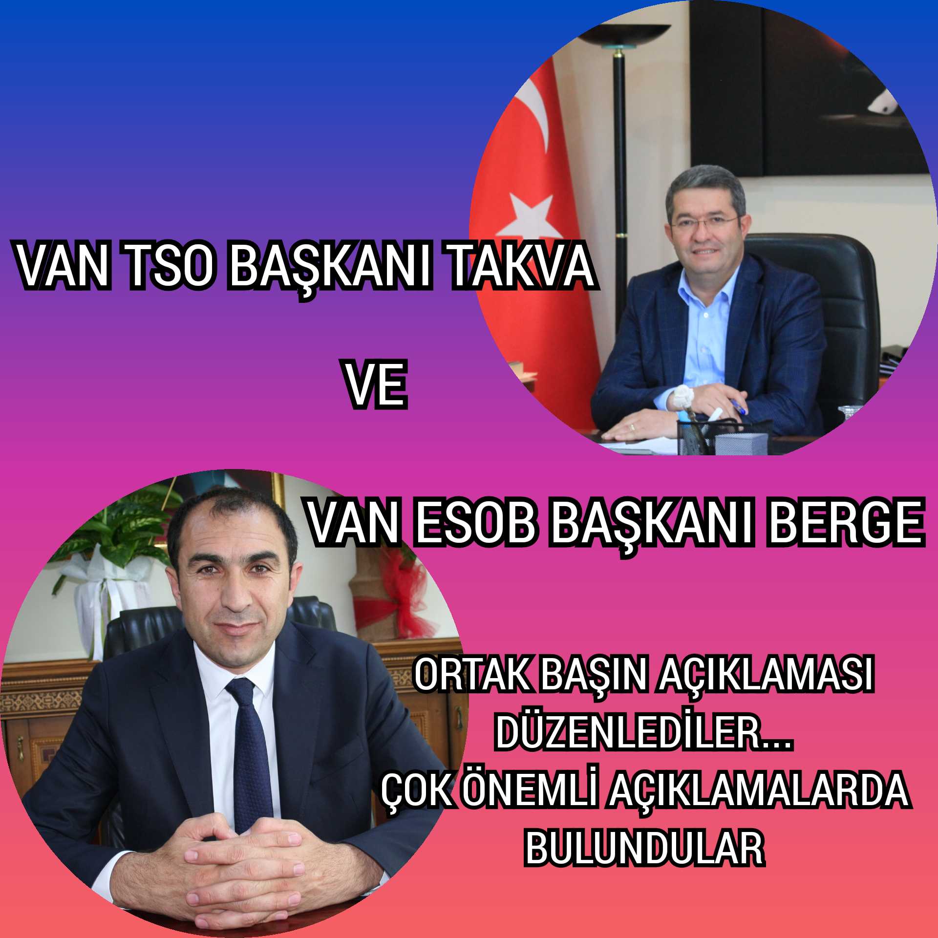 Takva ve Berge den ABD Iran ambargosu ile ilgili onemli açıklamalarda bulundular.