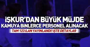 İŞKUR ile kamuya 3 bin 680 personel alınacak!