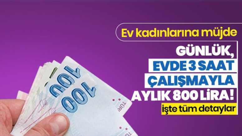İŞKUR'dan Ev Kadınlarına Müjde! Günde 3-4 Saat Çalışmayla 800 Lira Gelir Sağlanacak