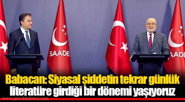 Babacan: literatüre girdiği bir dönemi yaşıyoruz