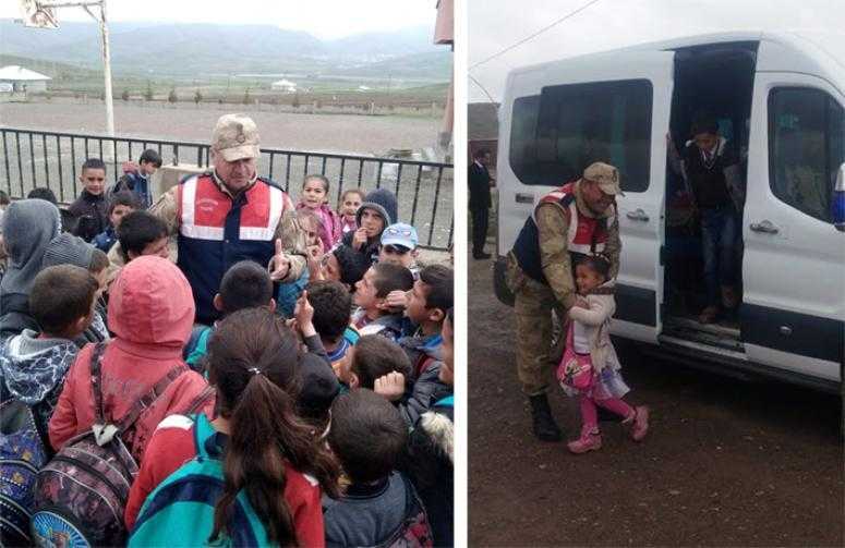 Jandarma’nın okullar önündeki denetimi sürüyor