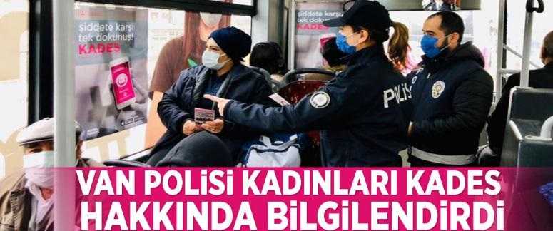 Van polisi kadınları KADES hakkında bilgilendirdi