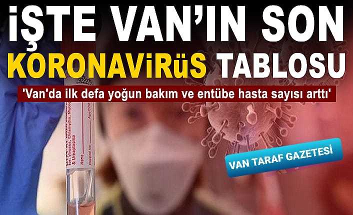 İşte Van'ın son koronavirüs tablosu!