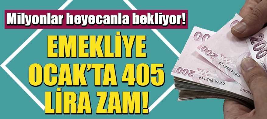 Milyonlar heyecanla bekliyor! Emekliye ocakta 405 lira zam göründü