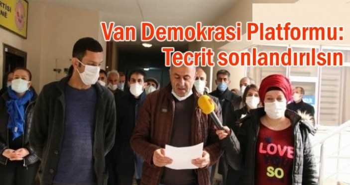 Van Demokrasi Platformundan Tecrit Açıklaması