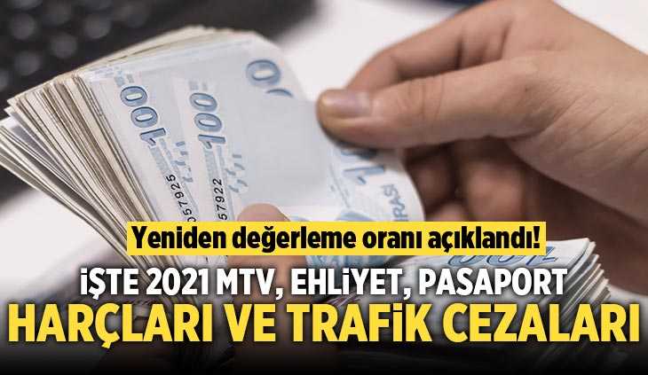 Harçlara, cezalara, MTV'ye zam! İşte 2021'in yeni zam oranı