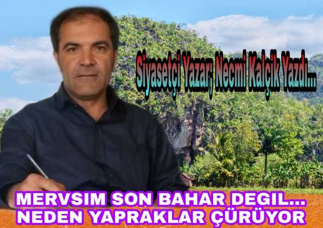 Siyasetçi Yazar Necmi Kalçık Yazdı...