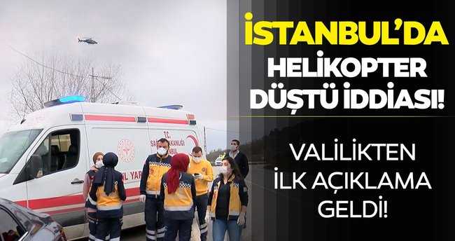 İstanbul Valiliği: Helikopter düştü iddiası asılsızdır