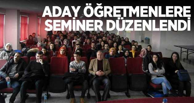 Tatvan'da aday öğretmenlere yönelik seminer düzenlendi