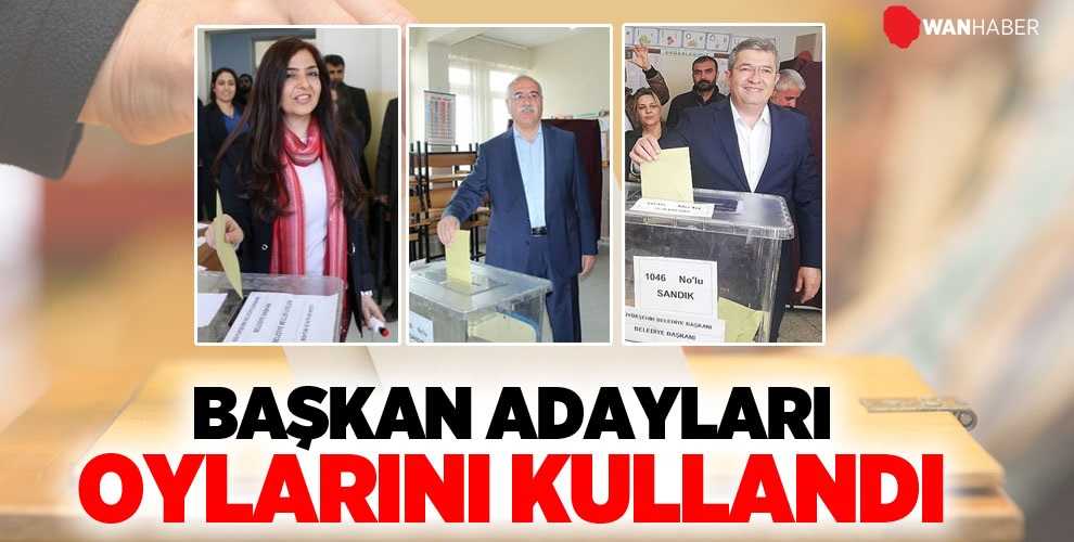 Başkan adayları oylarını kullandı