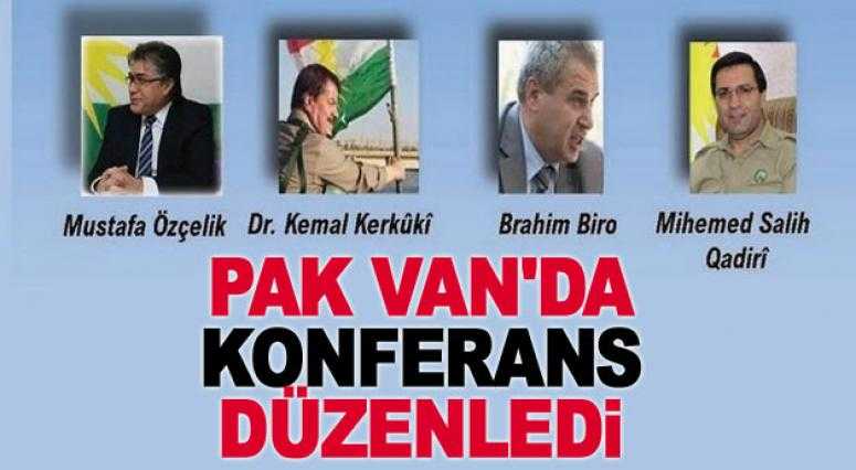 PAK Genel Başkanı Van'da Konferans Düzenledi