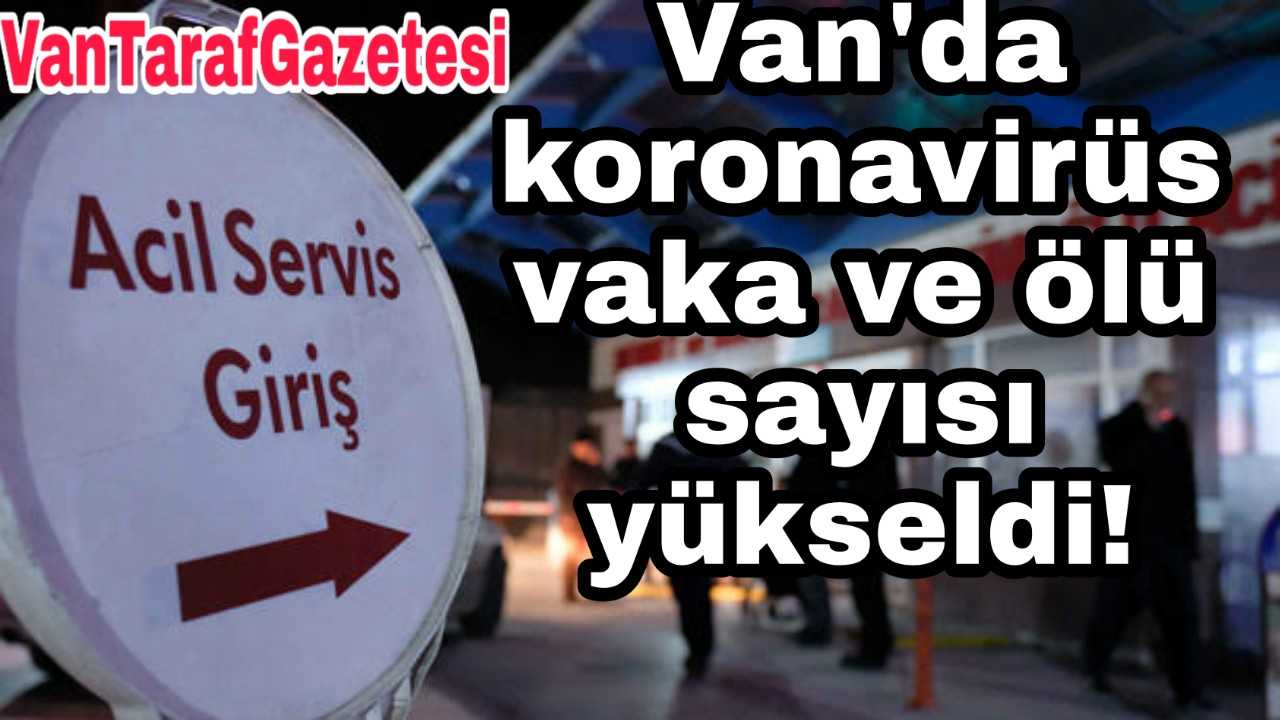 Van'da koronavirüs vaka ve ölü sayısı yükseldi!
