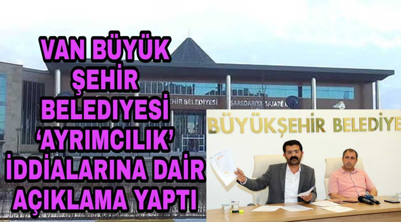 BELEDİYE AYRIMCILIK’ İDDİALARINA DAİR AÇIKLAMA YAPTI