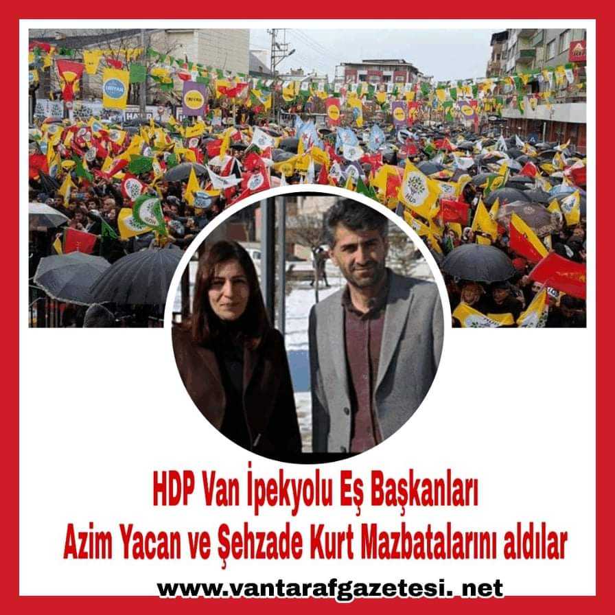 İpekyolu Belediyesi eşbaşkanları mazbatalarını aldı