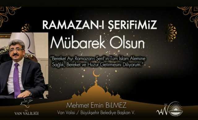 Vali Bilmez’den Ramazan ayı mesajı