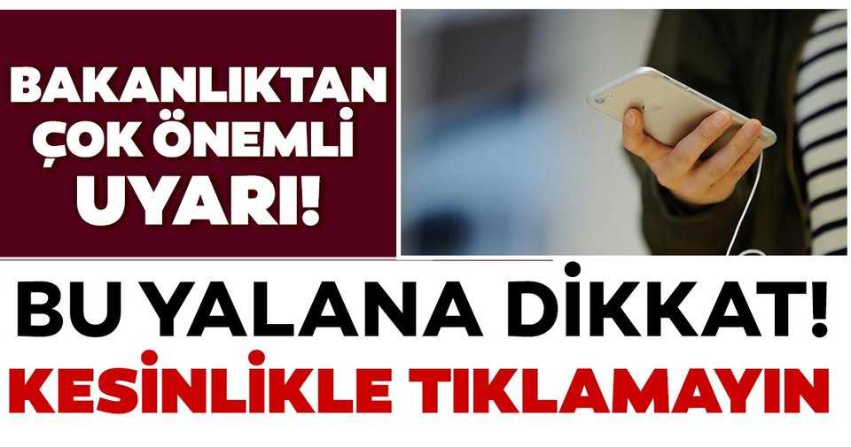 Sağlık Bakanlığı’ndan önemli uyarı!