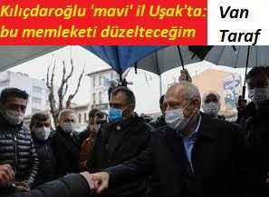 Kılıçdaroğlu 'mavi' il Uşak'ta: bu memleketi düzelteceğim