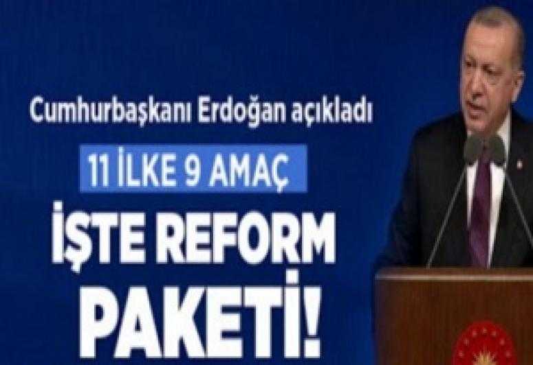İşte Erdoğan'ın açıkladığı 11 Madde