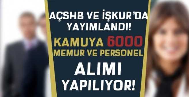 Kamu personel ve memur alımları başladı!