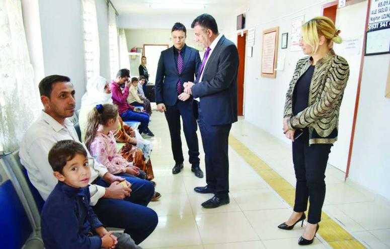 Sünnetçioğlu’ndan, aile sağlık merkezlerine ziyaret…