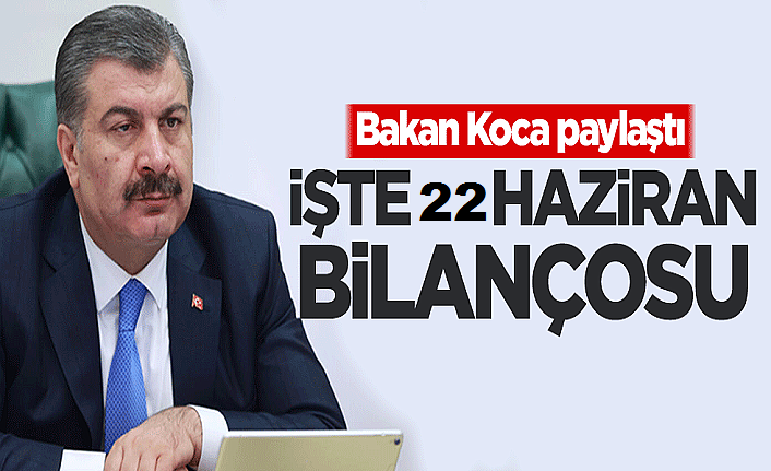 22 Haziran koronavirüs tablosu!