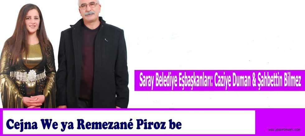 Saray Belediye Eşbaşkanları'ndan Ramazan bayramı mesajı