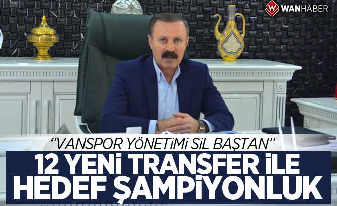 Yenitürk, Van Büyükşehir Belediyespor ile ilgili açıklamalarda bulundu.