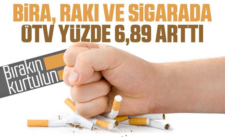 Tütün ve alkol ürünlerinde ÖTV'ye zam