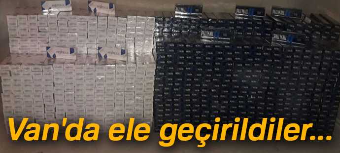 Jandarma 25 bin paket kaçak sigara ele geçirdi