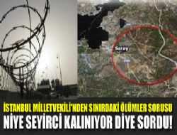 DSP İstanbul Milletvekili Özalp sınırındaki ölümleri sordu